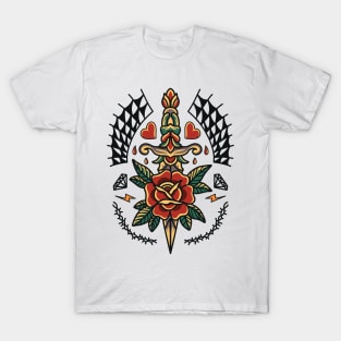 Rose dagger tattoo T-Shirt